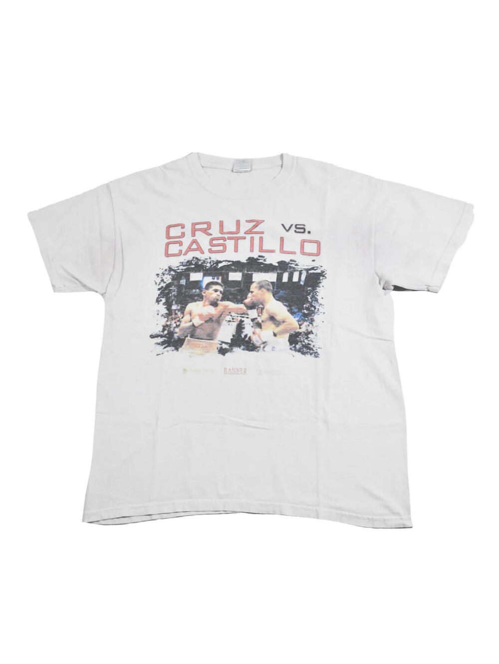 Vintage Cruz Vs Castillo 2009 Boxing MMA Fighting White Shirt Size Large
